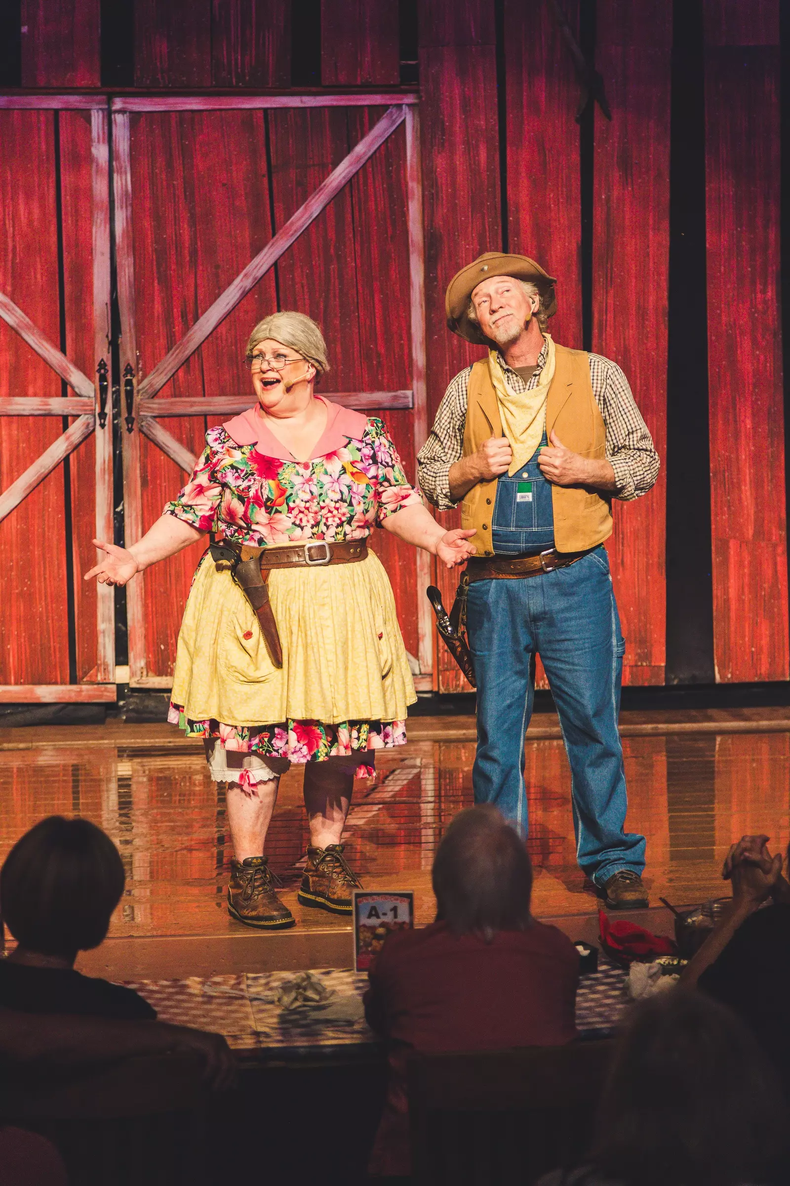 cast of Hatfield & McCoy Dinner Feud on stage