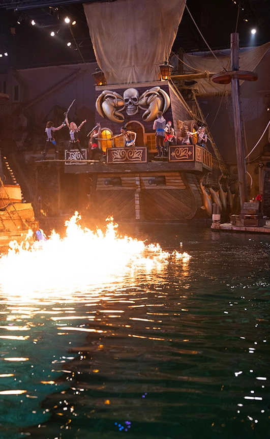 Join Blackbeard at Pirates Voyage Dinner and Show in Pigeon Forge, TN