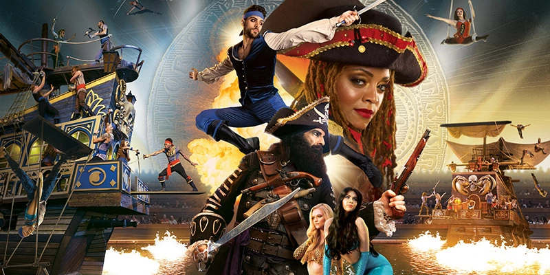 Crimson pirate at Pirates Voyage