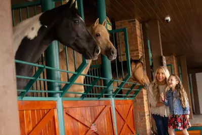 Mom and daughter at Horse Walk