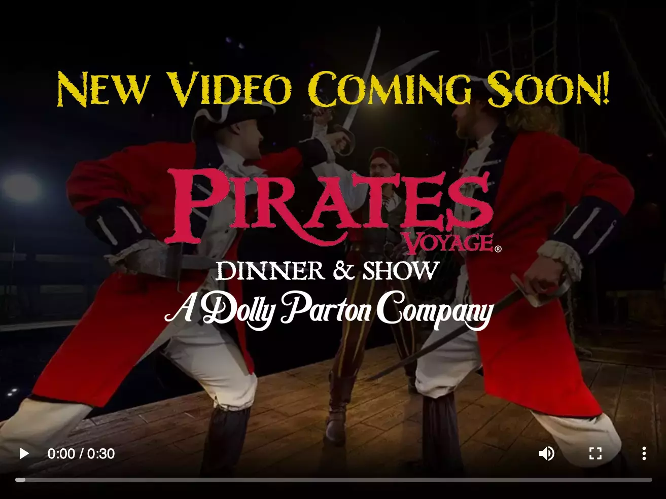 New Video Coming Soon Pirates Voyage Dinner & Show