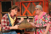 Ma McCoy and Pa Hatfield with guns